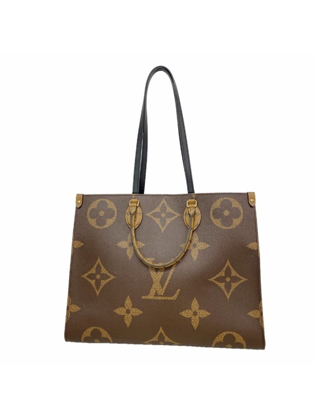 Louis Vuitton Tote Bag Monogram Giant Reverse On The Go GM Brown 2-Way